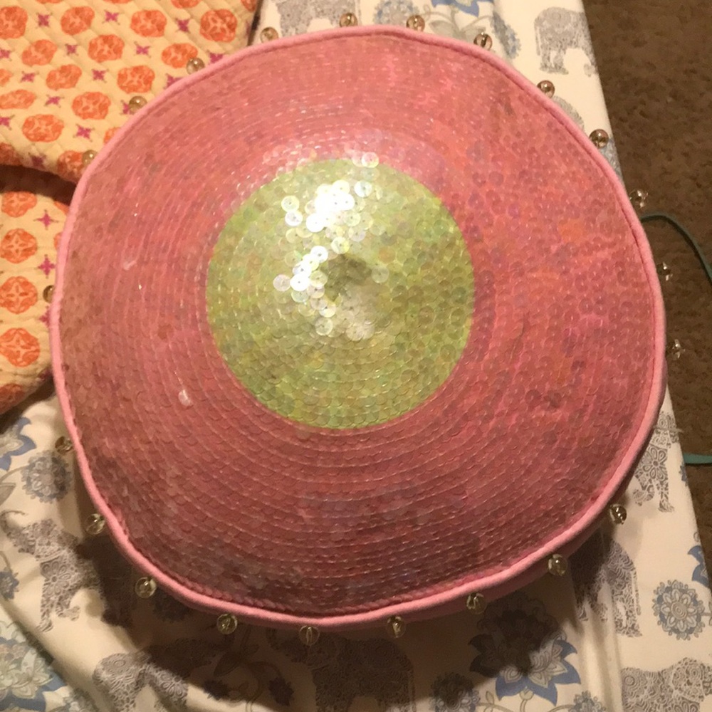 Decorative pink pillow
